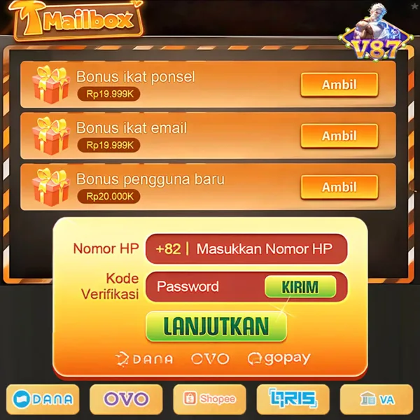 V87 Login Resmi APK 2026
